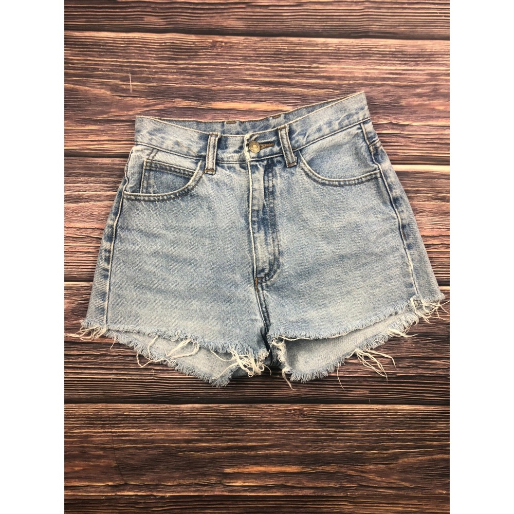 J. Galt Denim Shorts Womens S Blue High Waisted Cut Off Frayed Hem HH51-16